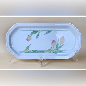 1980s Toscany Collection By Westbury Rectangular SERVING DISH Bread Tray VINTAGE